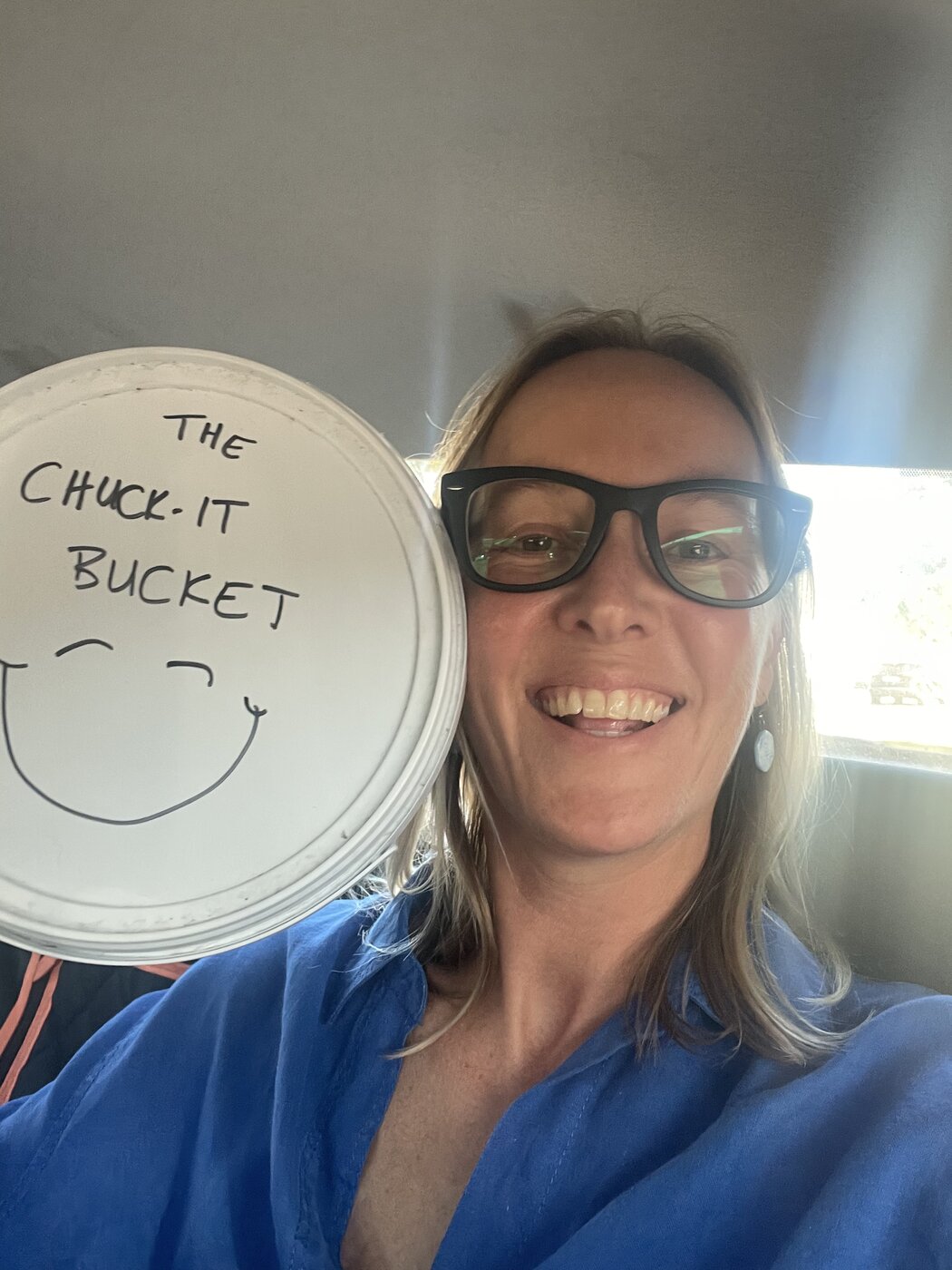 The chuck-it bucket — humour through treatment